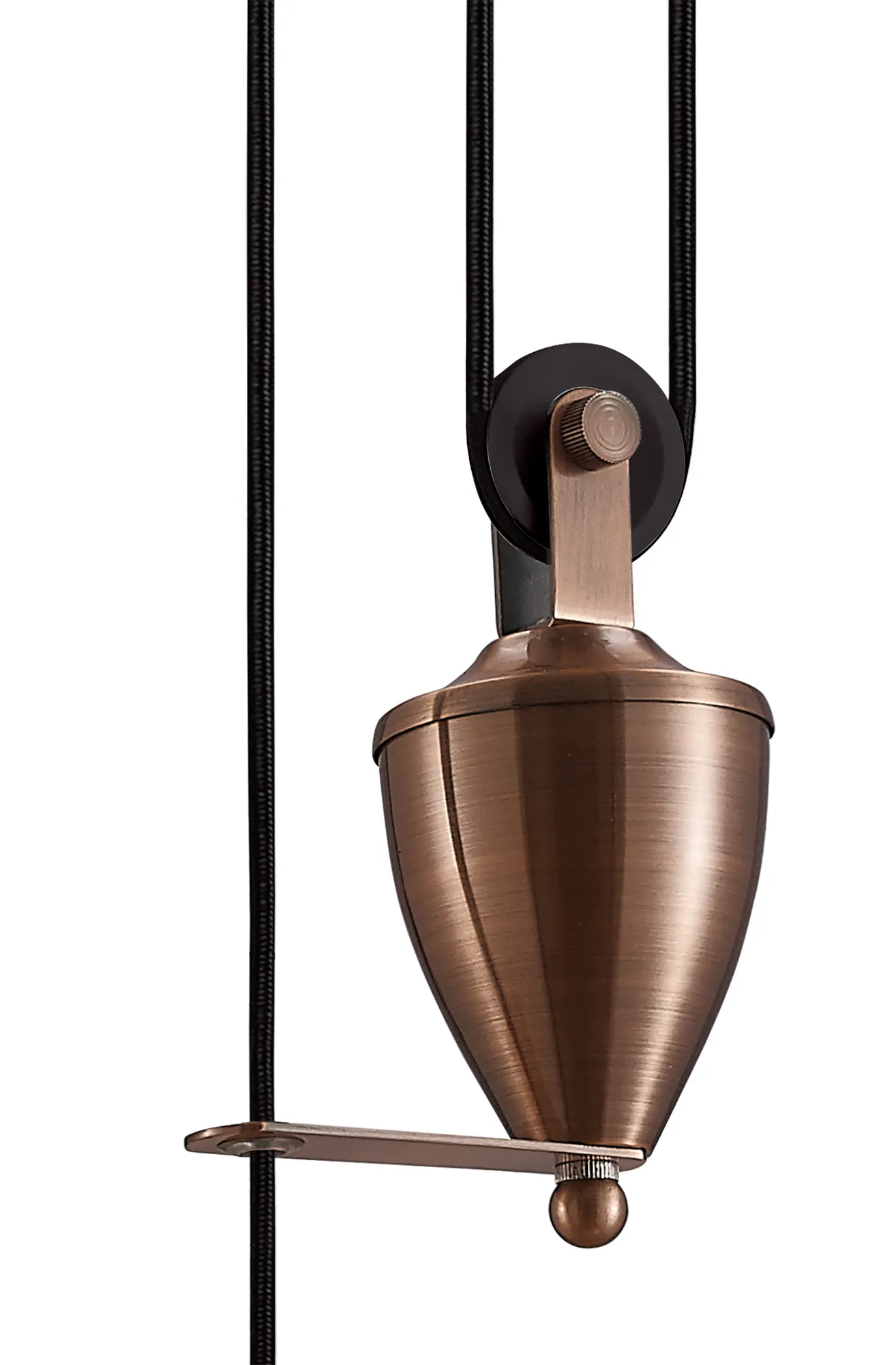 Wellington Pulley System Pendant 1 Light Antique Copper D0149  Deco Wellington